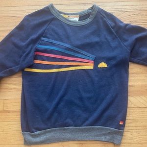 Aviator Nation Rainbow Crewneck Sweatshirt